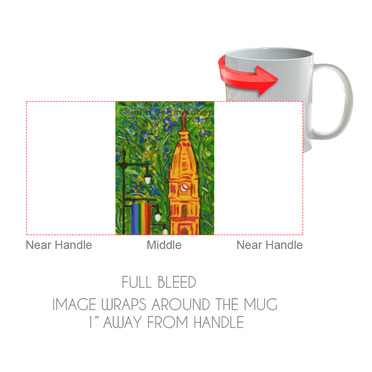 11 ounce white ceramic coffee or tea mug is both microwave and dishwasher safe
