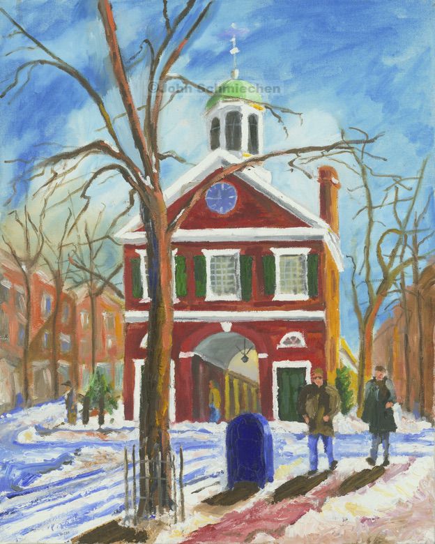 Built in 1804, Head House served as a firehouse and is the oldest in the country.