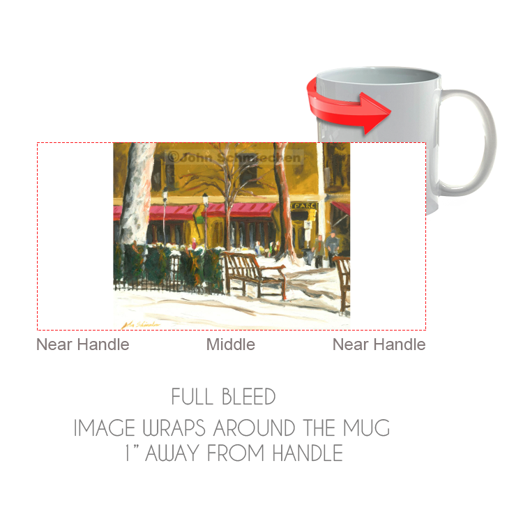 11 ounce white ceramic coffee or tea mug is both microwave and dishwasher safe
