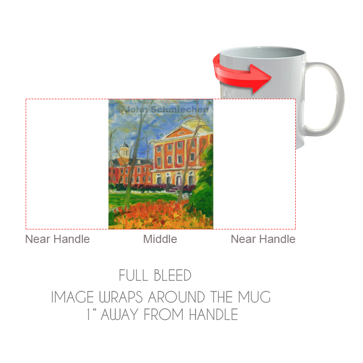 11 ounce white ceramic coffee or tea mug is both microwave and dishwasher safe