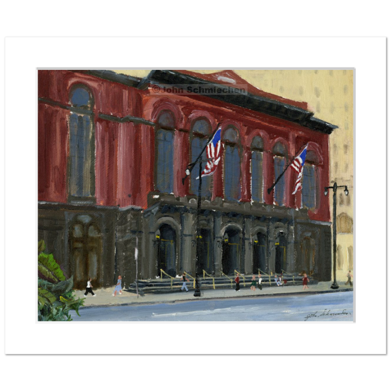 A giclée print is an elevation in printmaking technology on acid-free archival fine art paper, placed in a 2