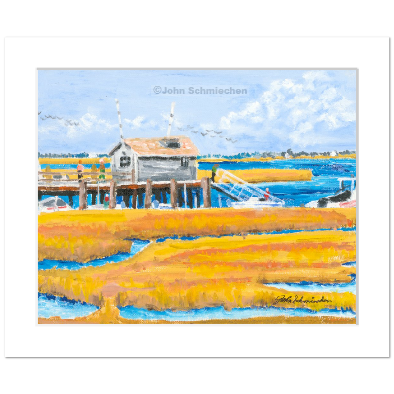 A giclée print is an elevation in printmaking technology on acid-free archival fine art paper, placed in a 2