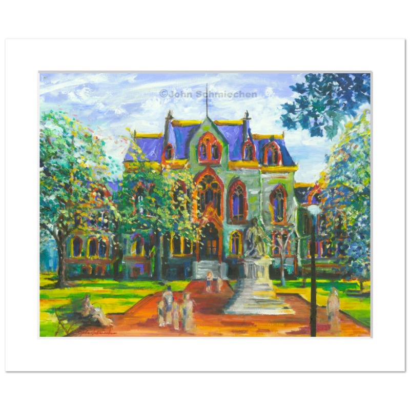 A giclée print is an elevation in printmaking technology on acid-free archival fine art paper, placed in a 2