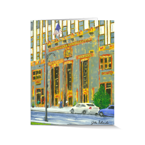 4” x 5” vibrant, glossy note cards are blank inside, feature a full description of the image on the back, and include white envelopes