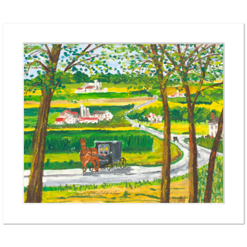 A giclée print is an elevation in printmaking technology on acid-free archival fine art paper, placed in a 2
