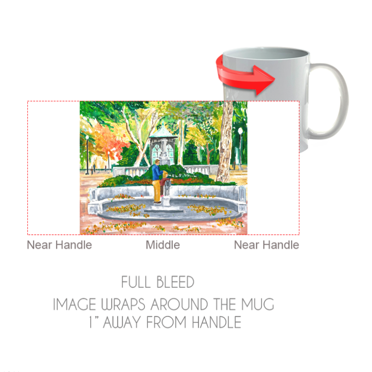 11 ounce white ceramic coffee or tea mug is both microwave and dishwasher safe
