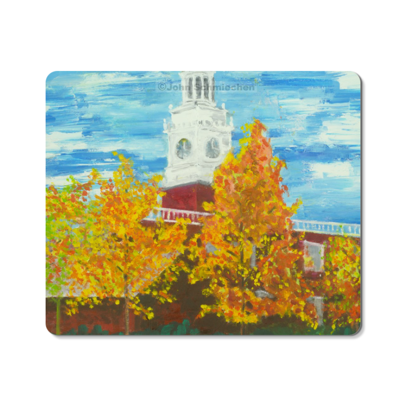 Polyester mouse pad with open cell black rubber backing measures 9.30
