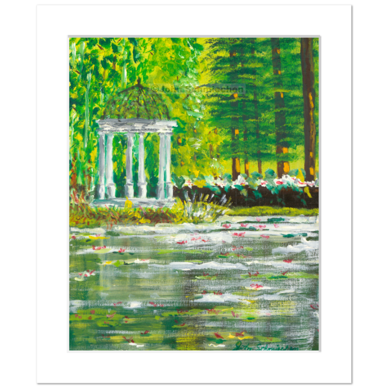 A giclée print is an elevation in printmaking technology on acid-free archival fine art paper, placed in a 2
