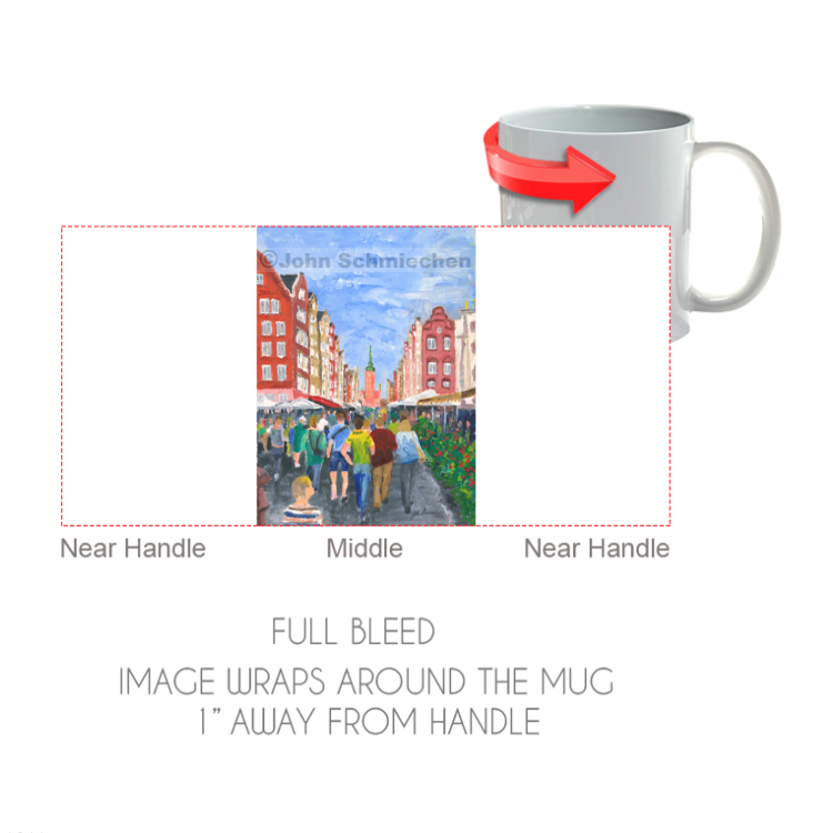 11 ounce white ceramic coffee or tea mug is both microwave and dishwasher safe