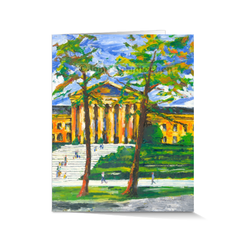 4” x 5” vibrant, glossy note cards are blank inside, feature a full description of the image on the back, and include white envelopes