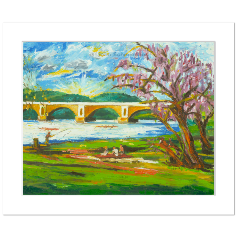 A giclée print is an elevation in printmaking technology on acid-free archival fine art paper, placed in a 2
