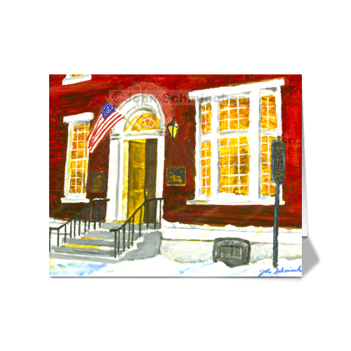 4” x 5” vibrant, glossy note cards are blank inside, feature a full description of the image on the back, and include white envelopes