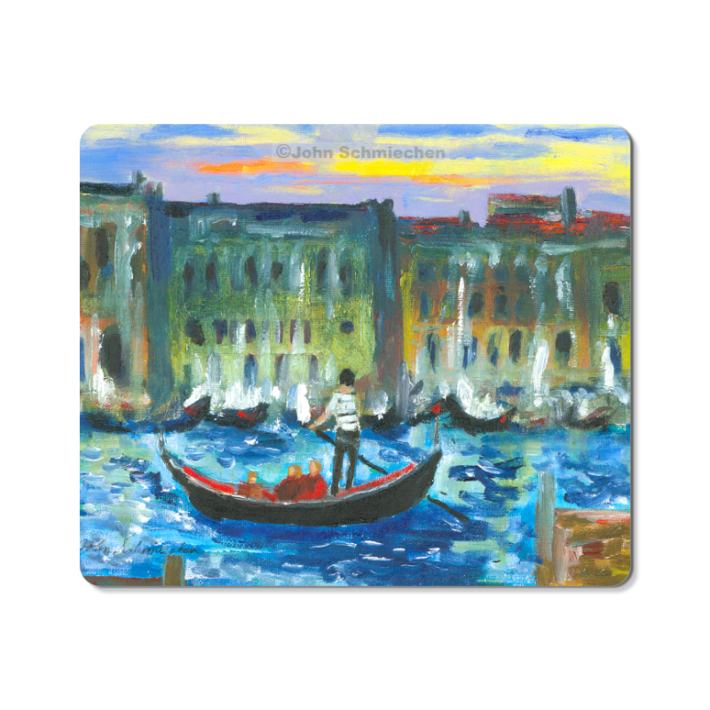 Polyester mouse pad with open cell black rubber backing measures 9.30